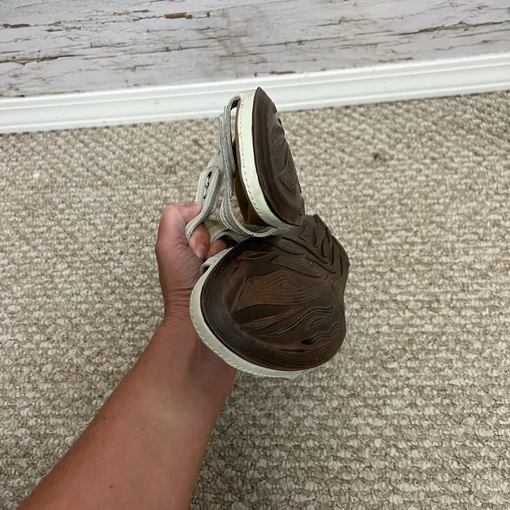 Romika Fidschi Two Strap Sandals White Women’s Size 11 - Picture 7 of 7